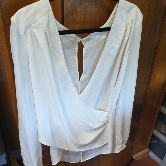 Ramy Brook Silk Crepe De Chine/ Satin Blouse - Picture 1 of 5